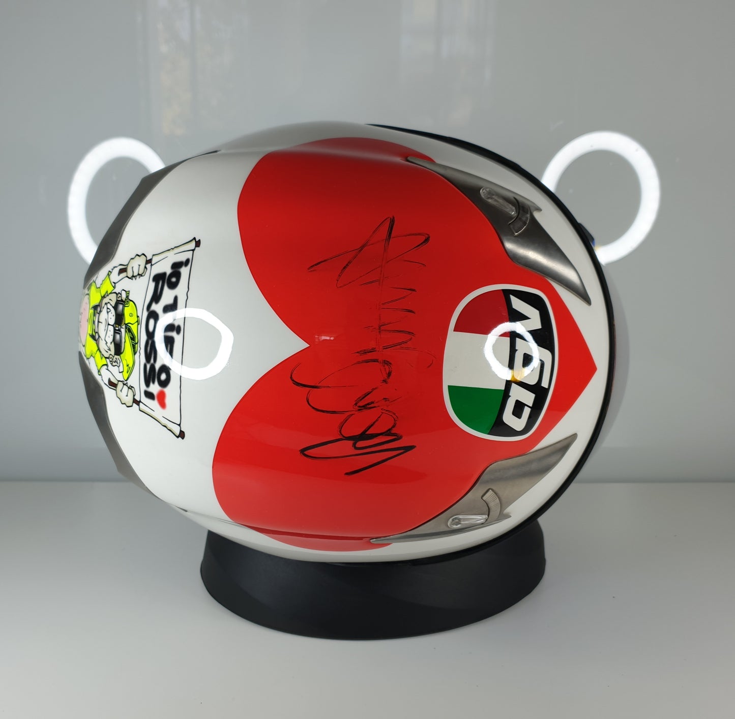 AGV Ti-Tech Mugello 2007 Valentino's Heart Signed